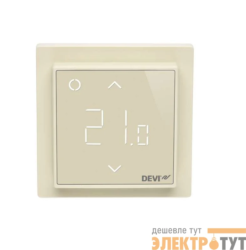 Терморегулятор интеллектуальный DEVIreg Smart с Wi-Fi 16А беж. DEVI 140F1142