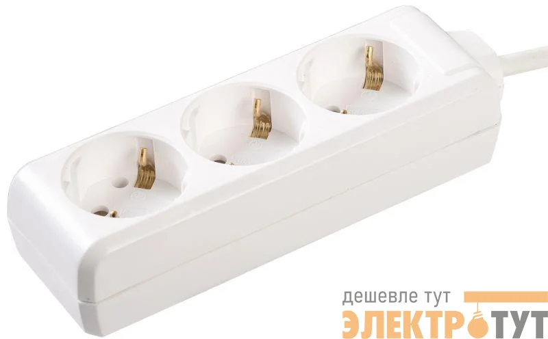 Удлинитель 3х5м с заземл. 16А IP20 У03 2P+PE 250В 3х1 IEK WYP10-16-03-05-Z-N