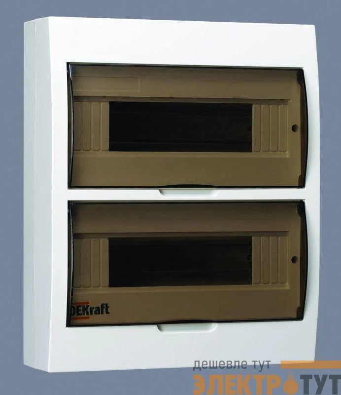 Корпус навесной ЩРН-П-24 24мод. IP41 пластик. DEKraft 31013DEK