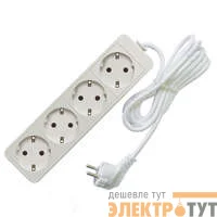 Удлинитель 4х1.5м с заземл. 16А IP20 3.5кВт ПВС Союз 481S-6401