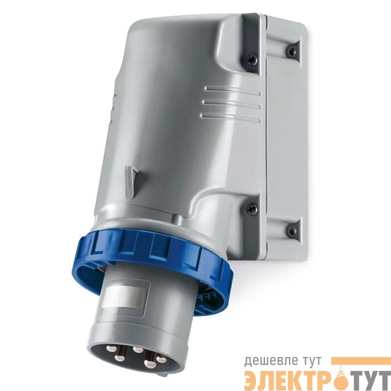 Вилка настенная 125А 2P+E 250В IP67 DKC DIS245M12593