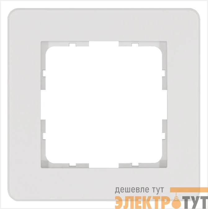 Рамка 1-м G-Flex бел. глянцевый Jasmart G1101W