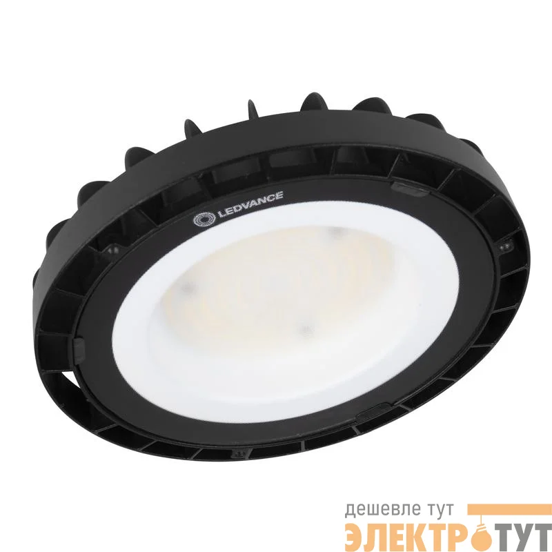 Светильник светодиодный HIGH BAY COMPACT ДСП 133Вт 6500К IP65 16000лм для высоких пролетов хайбей темперир. стекло черн. LEDVANCE 4058075764453