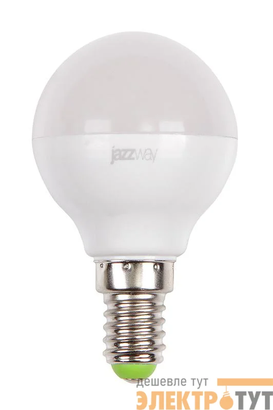 Лампа светодиодная PLED-SP 9Вт G45 шар 5000К холод. бел. E14 820лм 230В JazzWay 2859600A