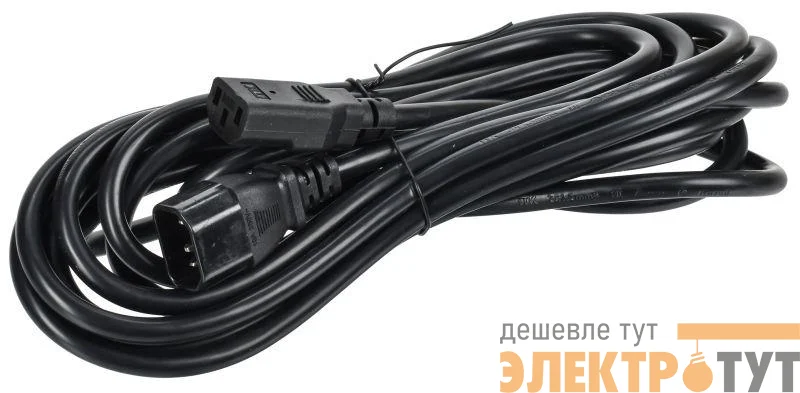 Кабель электропитания PDU 3х1.5 5м с разъемами С13-C14 ITK PC-C13C14-5M