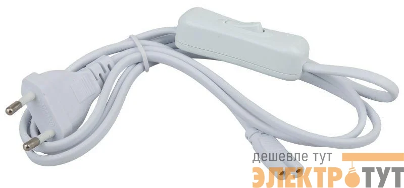 Шнур сетевой 1.5м с выкл. и разъемом C7 для светильников LLED Эра Б0025694