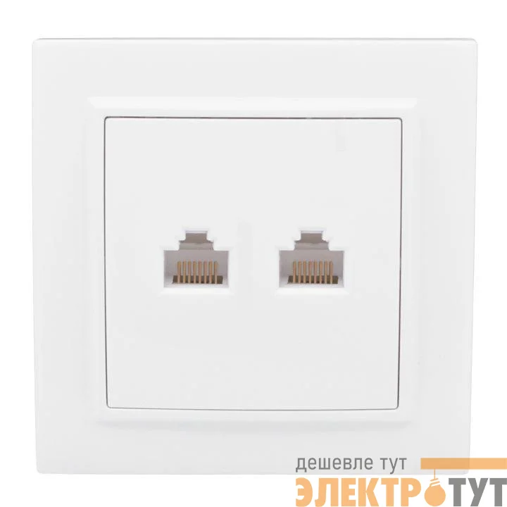 Розетка RJ-45 2-м СП Минск бел. EKF ERK02-035-10