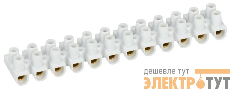 Колодка клеммная ЗВИ-15 н/г 4-10кв.мм 12 пар IEK UZV2-015-06