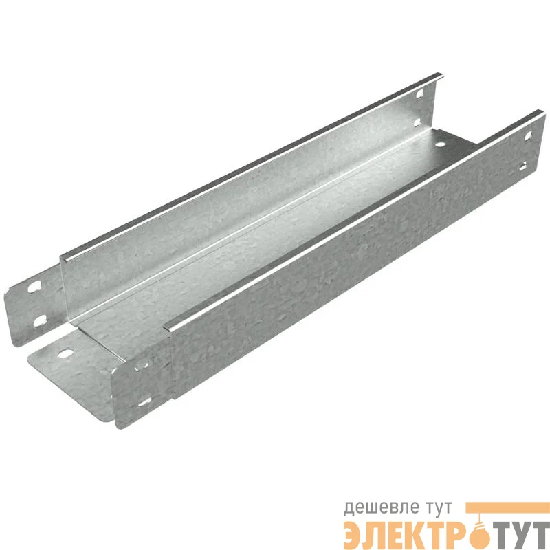 Лоток листовой неперфорированный 150х50 L3000 сталь 0.55мм LN50х150х0.55 "БЫСТРЫЙ МОНТАЖ" КМ LO0014
