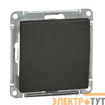 Механизм переключателя проходного 1-кл. СП W59 10А IP20 10AX черн. бархат SchE VS610-156-6-86
