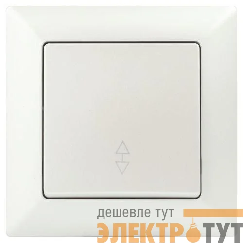 Переключатель 1-кл. СП Solo 4-103-06 10А 250В IP20 перламутр Intro Б0053582