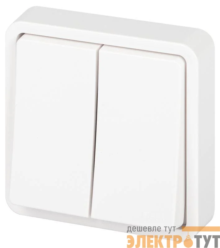 Выключатель Эксперт 11-1524-01 двойн. IP55 10АХ-250В СУ бел. Эра Б0063271