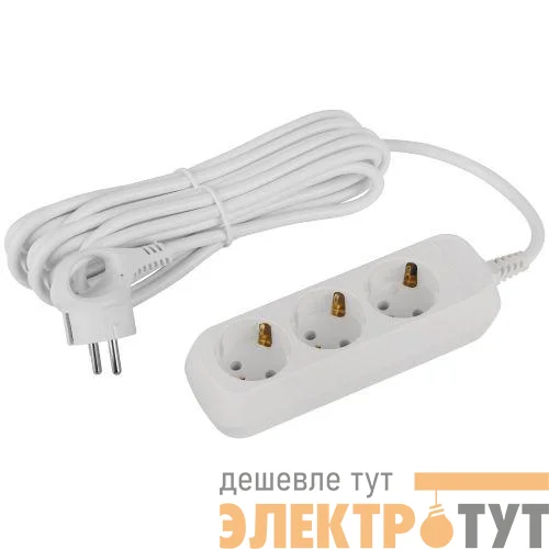 Удлинитель 3х5м с заземл. ПВС 3х1 UDL-16-350-E Greenline Эра Б0065045