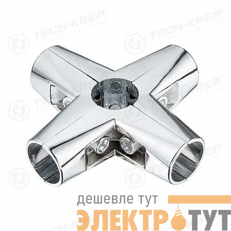 Соединитель 5-ти труб хром (уп.1шт) Tech-Krep/Zitar 127454