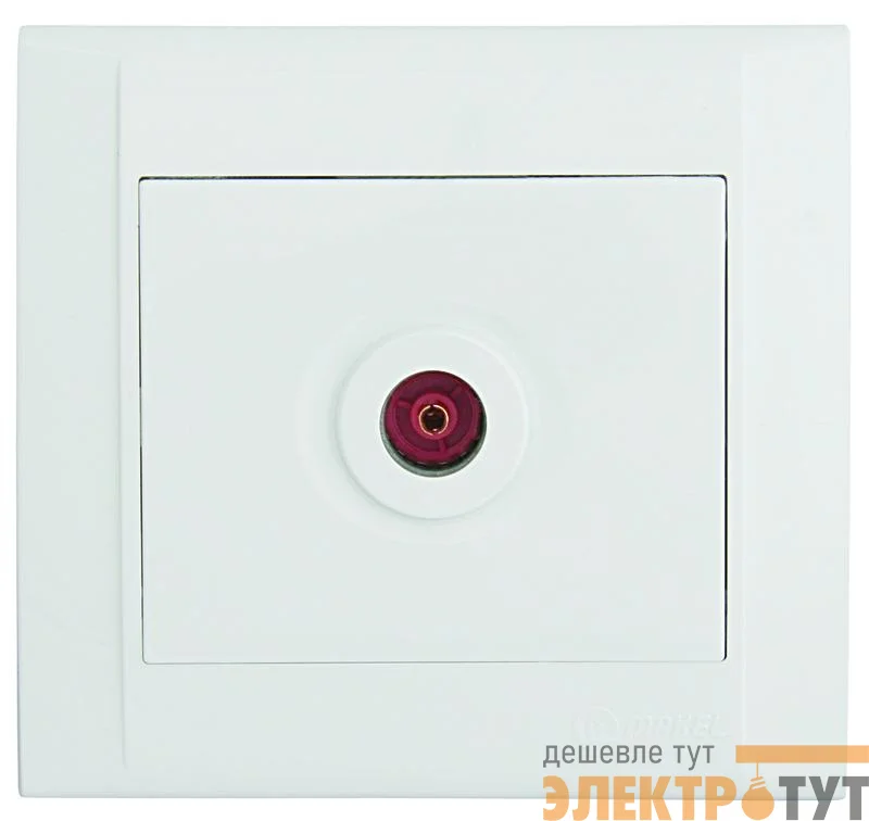 Розетка телевизионная проходная Defne бел. Makel 42001007