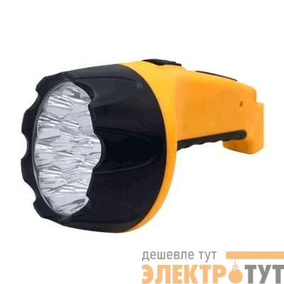 Фонарь аккумуляторный ручной MLA 04 15LED 200лм 6ч 2 реж. з/у 230В черн.-желт. IN HOME 4690612031781