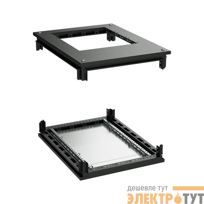 Крыша с фланцем и основание для 19дюйм IT-CQE 600х1000 RAL9005 DKC R5RKTB610FITB