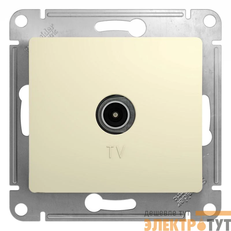 Розетка телевизионная TV Glossa коннектор механизм беж. SE GSL000293