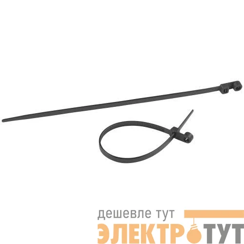 Хомут кабельный 3.6х150 под винт черн. NO-224-589 (уп.100шт) Эра Б0066047