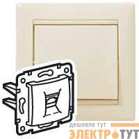 Механизм розетки информ. 1-м СП Valena RJ45-ISDN/интернет сл. кость Leg 774341
