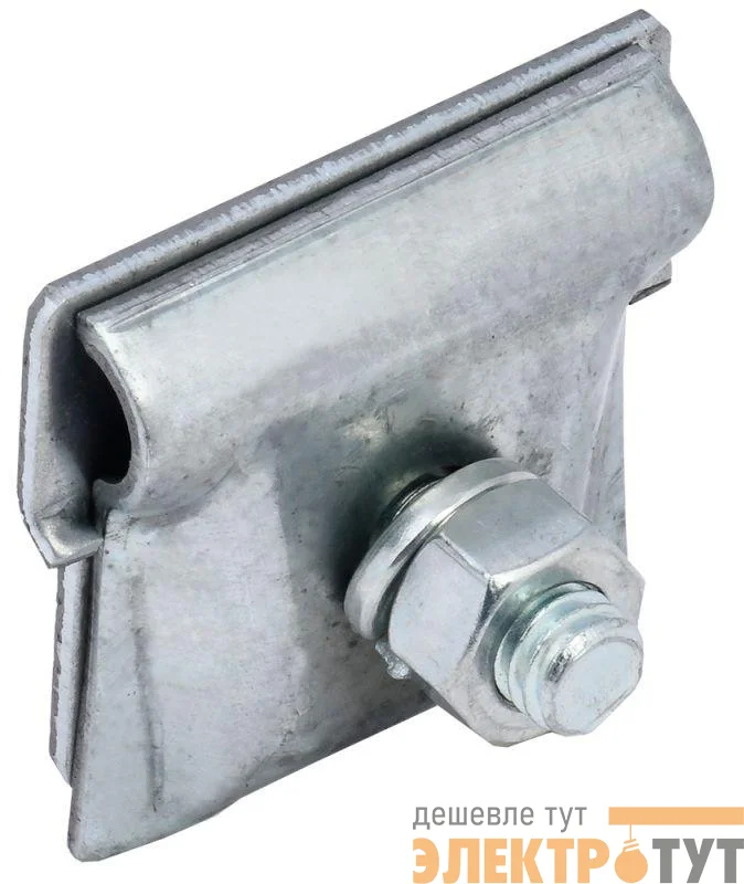 Держатель проводника кругл. 6-10мм фальц 0.6-3мм оцинк. сталь IEK ZDP80-11-2-16-063