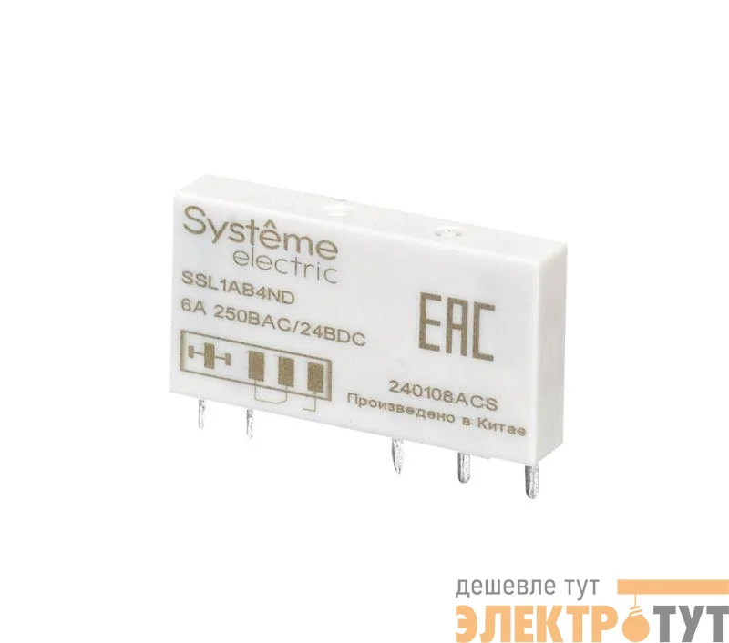 Реле интерфейсное 1CO 6А 60В DC SE SSL1AB4ND