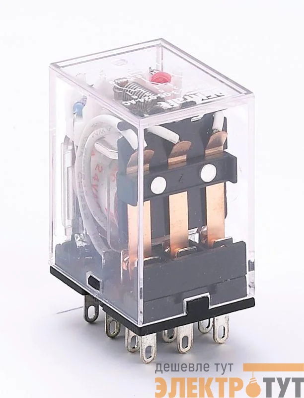 Реле промежуточное ПР-102 3 конт. с инд. LED 5А 220В AC SchE 23220DEK