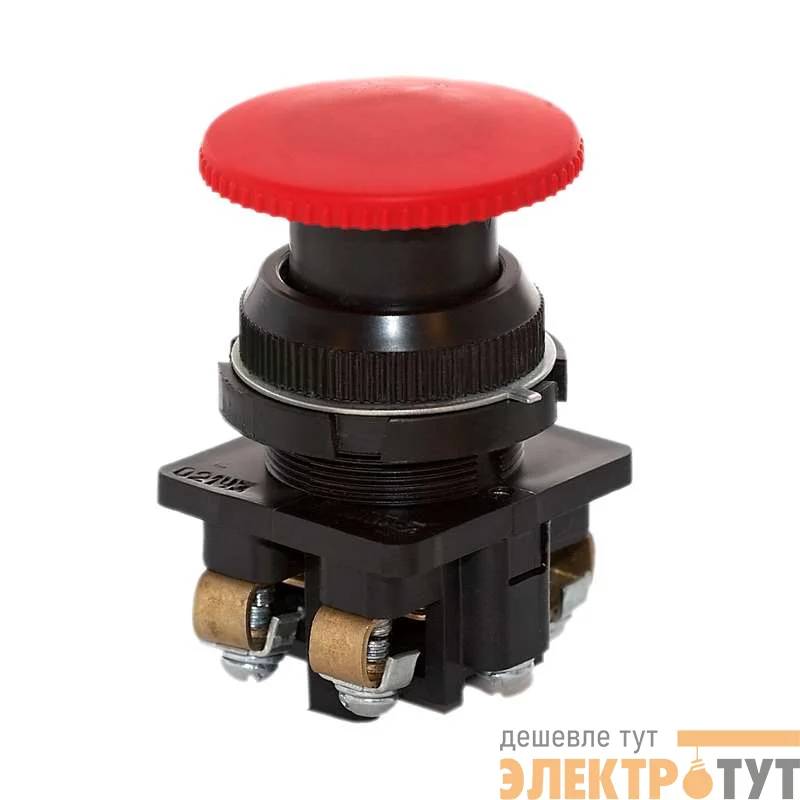 Кнопка КЕ-021 исп. 3 "Стоп" красн. гриб. Электродеталь КЕ-021.3.К