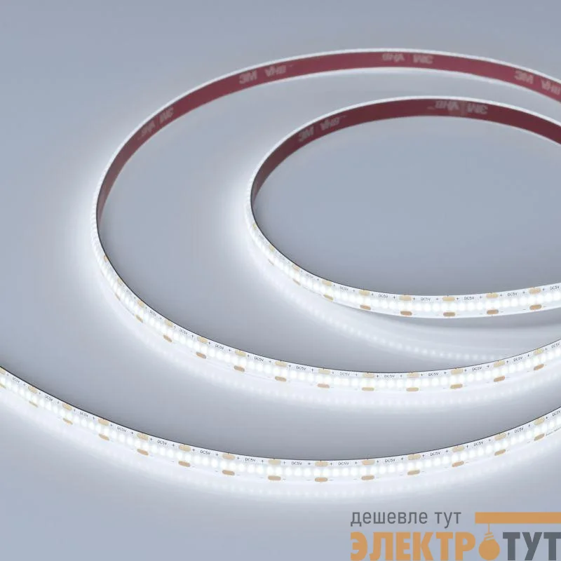Лента светодиодная COB-SE-X360-8mm 5V White 6000К 5Вт/м IP65 CSP герметичная (уп.5м) Arlight 041708