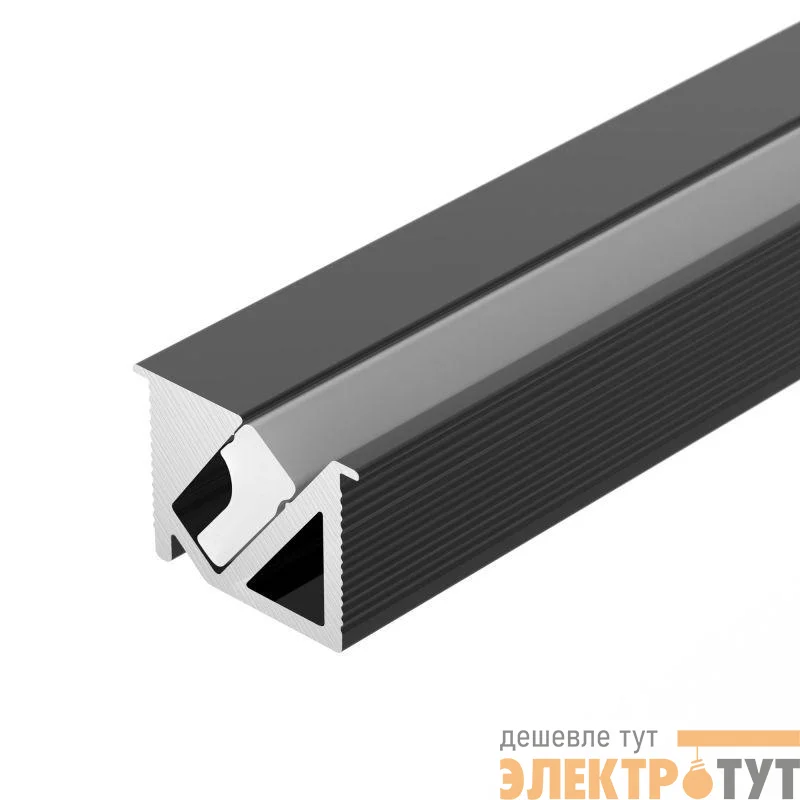Профиль SL-BEVEL-H10-F14-2000 ANOD BLACK L2000 алюм. Arlight 044084