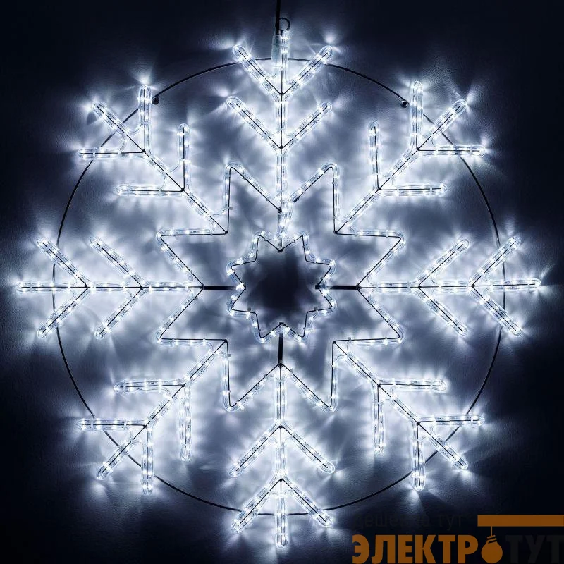 Фигура ARD-SNOWFLAKE-M8-950x950-540LED White (230В 33Вт) (IP65) Ardecoled 034254