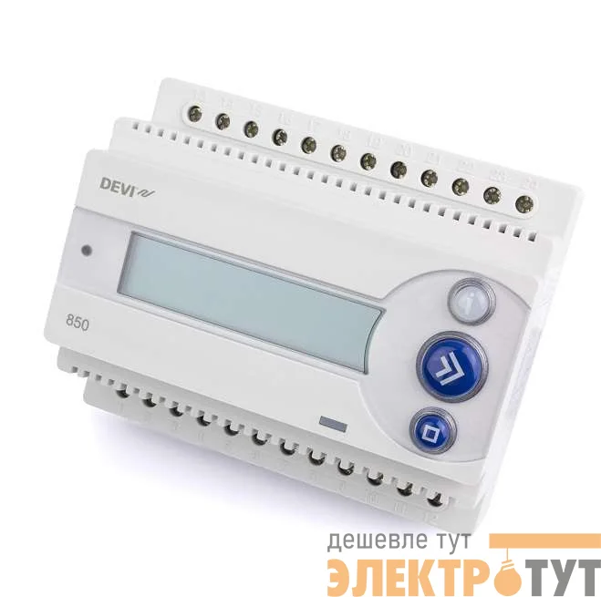 Терморегулятор DEVIreg D-850 на шину DIN с ист.питания 24В для систем антиоблед. DEVI 140F1084