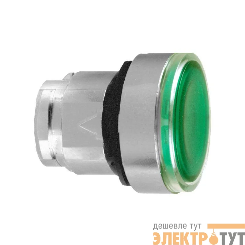 Головка для кнопки 22мм с подсветкой зел. Sche ZB4BH033
