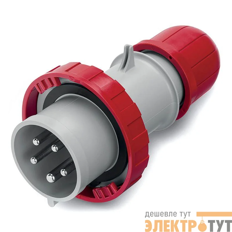 Вилка эл. каб. 16А 3P+E+N 400В с безвинт. клем. IP67 DKC DIS2181637P