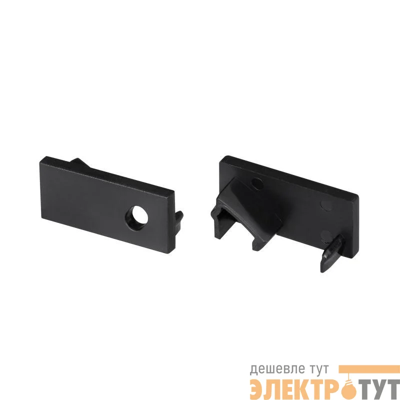 Комплект заглушек SL-BEVEL-W21 BLACK пластик (комплект) Arlight 043693