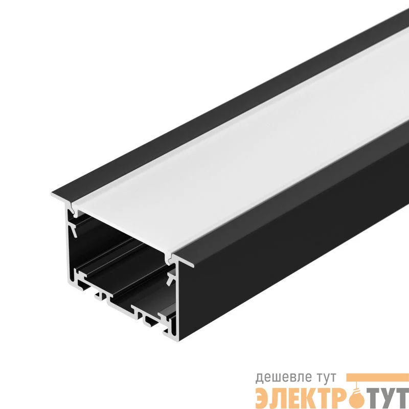 Профиль S2-LINIA69-F-2500 SEAMLESS BLACK алюм. Arlight 033534