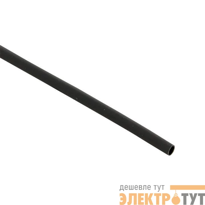 Трубка термоусадочная ТУТк с клеевым слоем нг 3/1 черн. 1м (уп.10м) PROxima EKF tut-k3-b