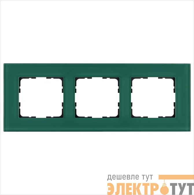 Рамка 3-м G-Glass стекло лазурн. Jasmart G1003GJ