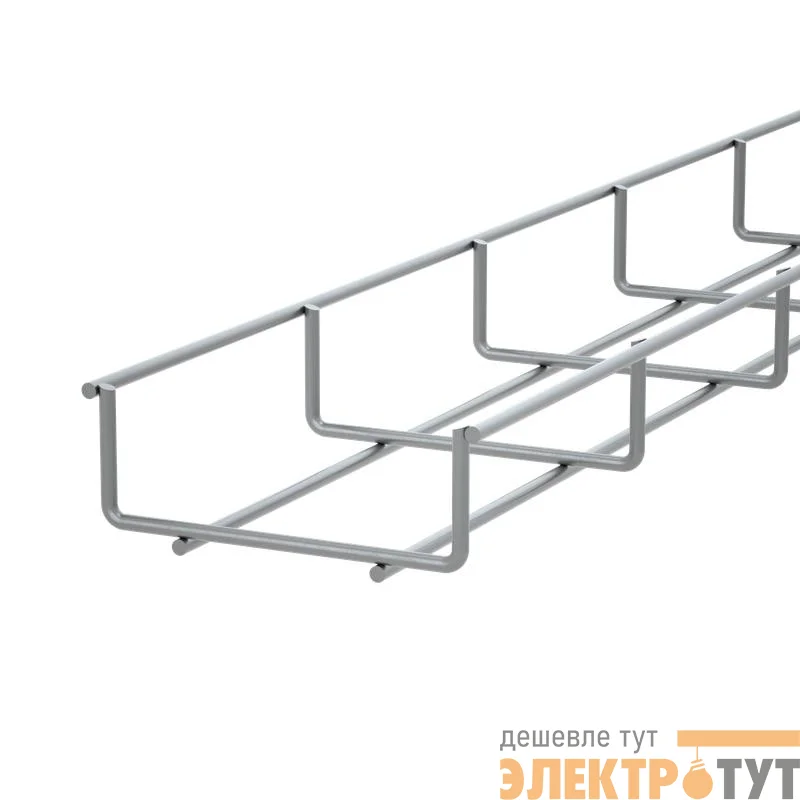 Лоток проволочный 100х35 L3000 сталь 4мм PL35-100-3000 оцинк. КМ LO0650