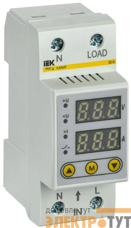Реле напряжения и тока РНТ-д 1ф 36мм 32А KARAT IEK IVC21-1-32