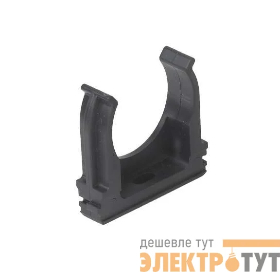 Держатель для труб (клипса) d32мм пластик черн. Ruvinil К01132Ч