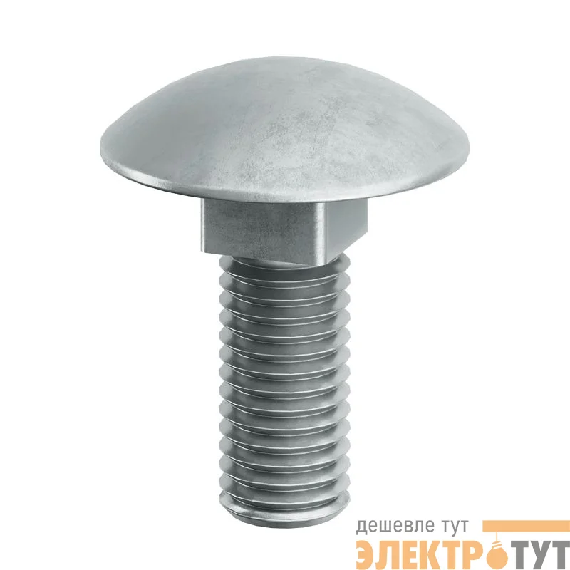 Винт с гладкой головкой и квадратным подголовником М6х16 гор. оцинк. DKC CM010616HDZ