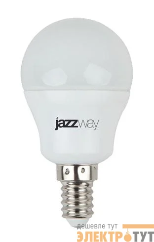 Лампа светодиодная PLED-SP 7Вт G45 шар 5000К холод. бел. E14 540лм 230В JazzWay 1027870-2