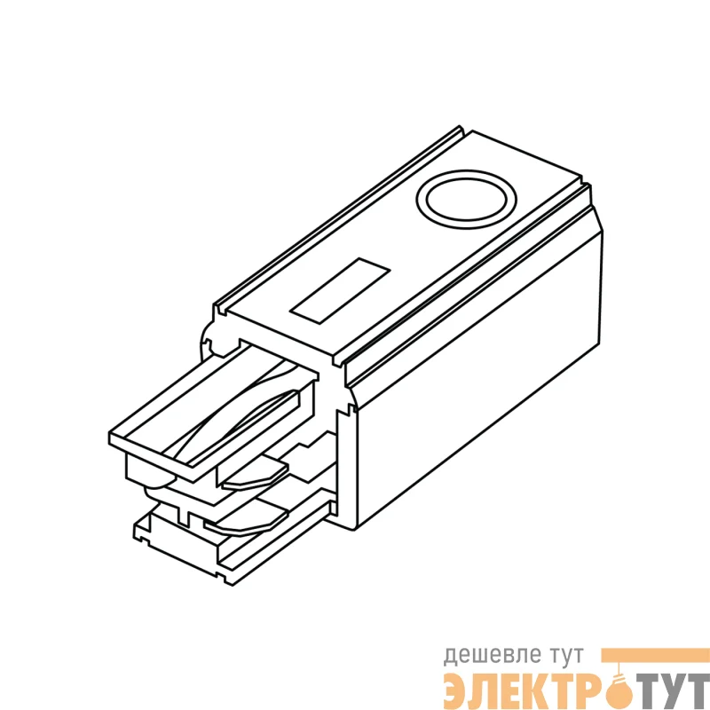 Заглушка End feed TF left black СТ 4909001160
