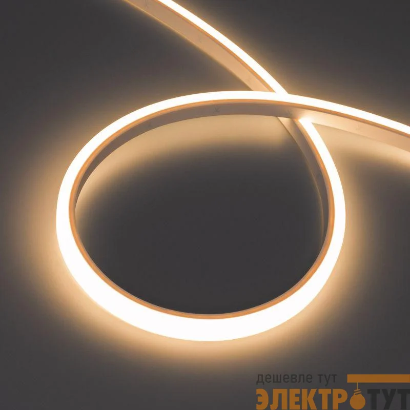 Лента светодиодная WAVE-TOP-PU-A144-10x10mm 24В Warm 3000К 5Вт/м IP68 wire x2 вывод боков. герметичная (уп.5м) Arlight 052434