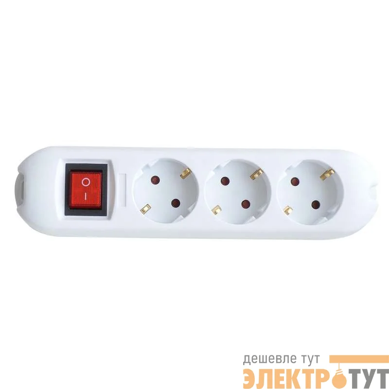 Колодка удлинителя 3GS-SMART 3-м с выкл. 5430 16А с заземл. IN HOME 4690612010489