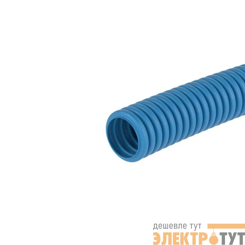 Труба гофрированная ППЛ гибкая тяжелая d40мм без протяжки син. (уп.20м) DKC 10540