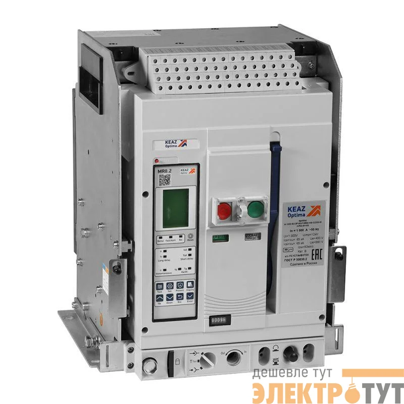 Выключатель автоматический OptiMat A-800-S1-3P-50-D-MR8.2-B-C2200-M2-P05-S2-06 КЭАЗ 366275