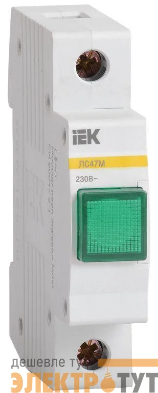 Лампа сигнальная ЛС-47М зел. KARAT IEK MLS20-230-K06