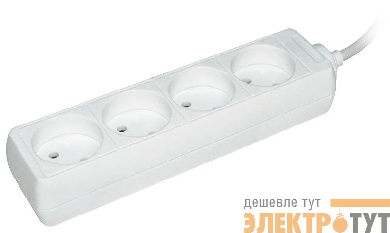 Удлинитель 4х3м без заземл. 10А IP20 У4 2P 250В 2х0.75 IEK WYP10-06-04-03-N